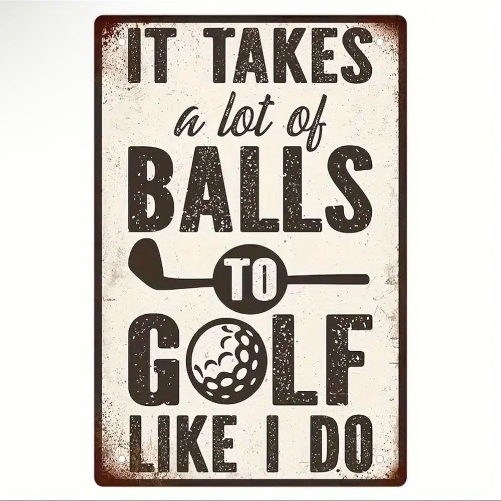 Black and White Golf Art Wall Decor